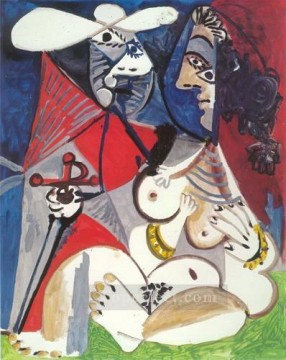 Pablo Picasso Painting - El matador y la mujer desnuda 3 1970 cubismo Pablo Picasso